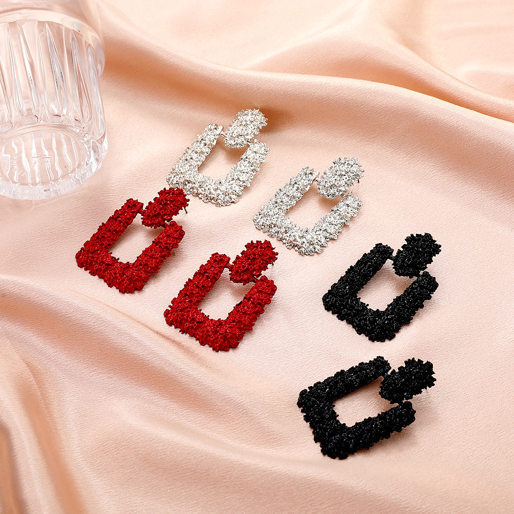 Women'S Gender Plating Design Fashion Geometric Plating Alloy No Inlaid Drop Earrings