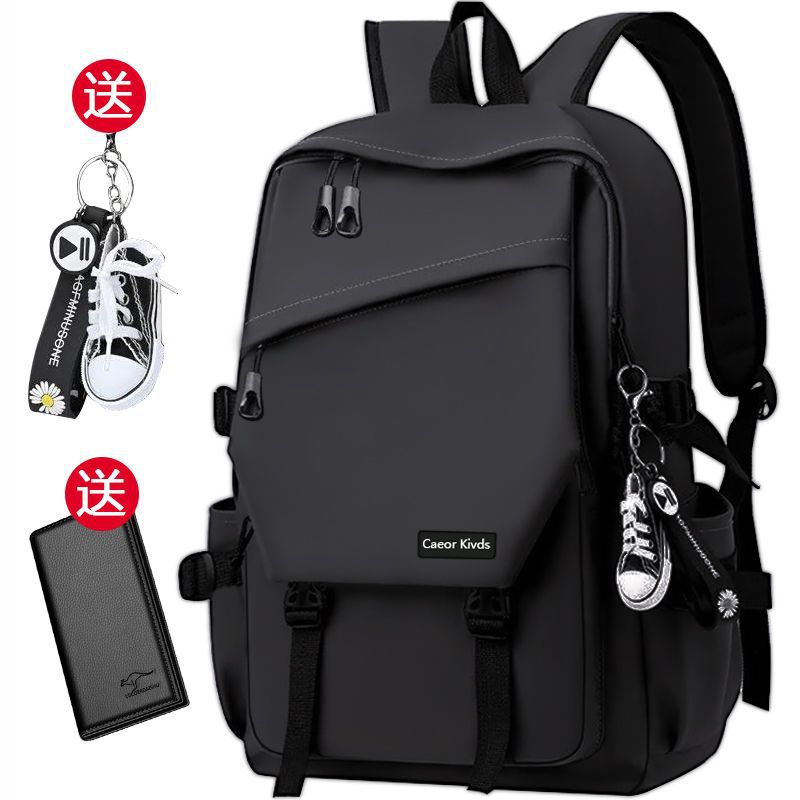 Black-upgraded-single bag + pendant + wallet