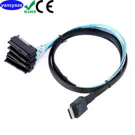 OCuLink PCIE SFF-8611 4i转MINISAS 8482二合一硬盘转换高速线