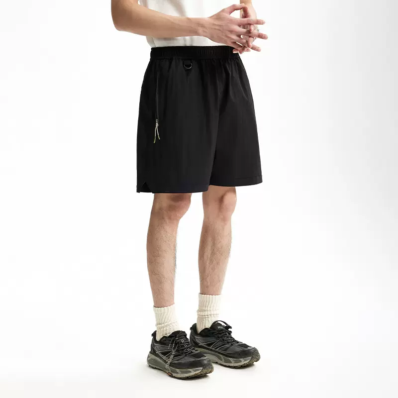 捷展男装|轻量弹力运动短裤2025春夏新品户外街头纯色休闲短裤男
