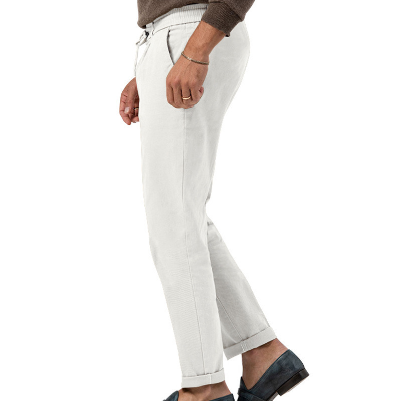 Pantalones casuales versátiles y de moda para hombre primavera/verano 2024_voghion.com