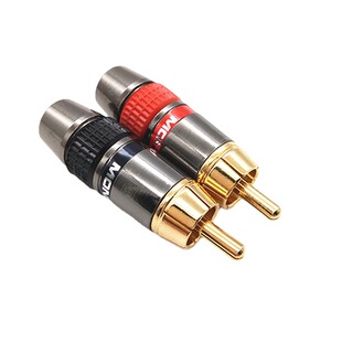 Monster RCA fever level audio signal line Lotus rca plug socket copper gold plated RCA welding head