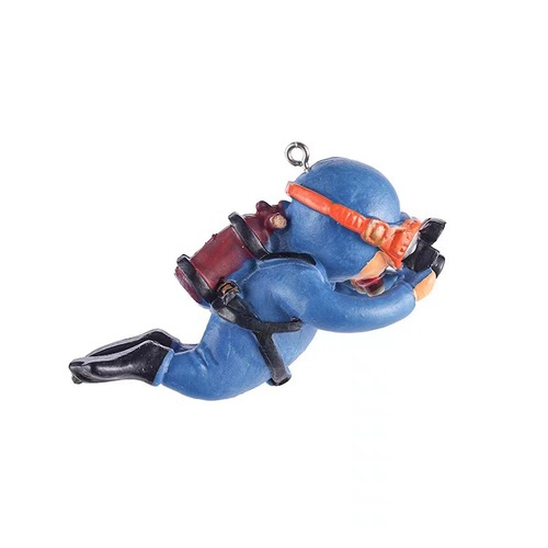 Fish tank diver landscaping complete set of ornaments aquarium creative landscape interior water floating blue fat man