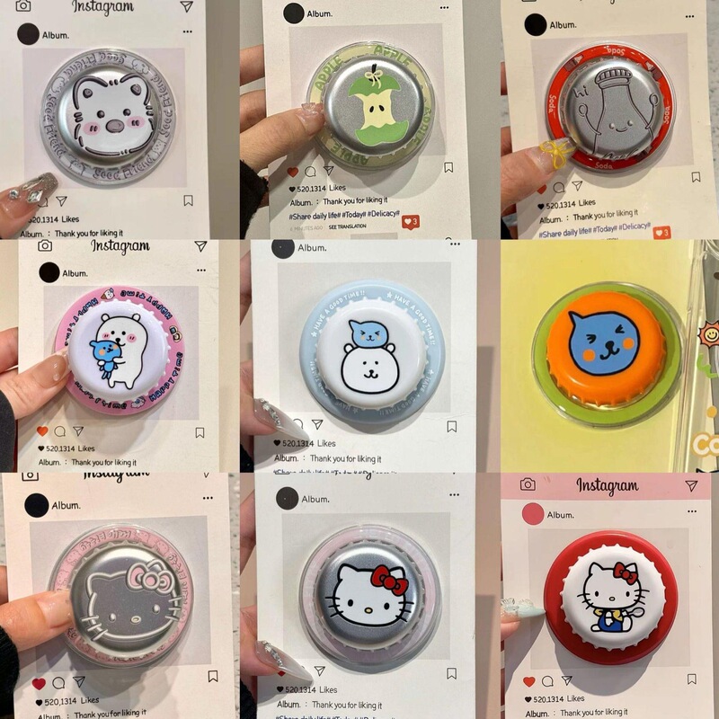 Bottle cap Kool KT is compatible with MagSafe magnetic stand, has strong suction power, is retractable, and is a new desktop airbag for women