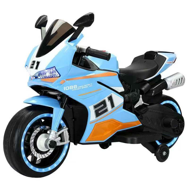 Motocicleta eléctrica para niños para dos adultos, coche de juguete de bebé super grande, coche de batería recargable para niños y niñas