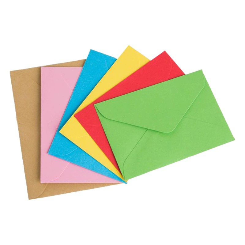 Красочные маленькие конверты, конверты для банковских карт, многоцветные конверты, оптовые производители, конверты из крафт-бумаги.