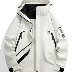 2518春秋薄款单层冲锋衣男女同款户外连帽运动防风防水登山服潮牌