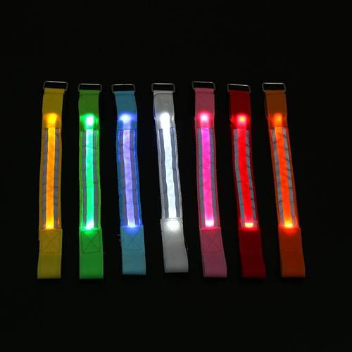 Luminous cheering props: Reflective armbands, sports LED wristbands, night-running pop rings, and wholesale glowing arm bands.