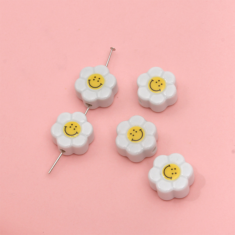 1 Piece Cute Smiley Face Ceramics Jewelry Accessories display picture 14
