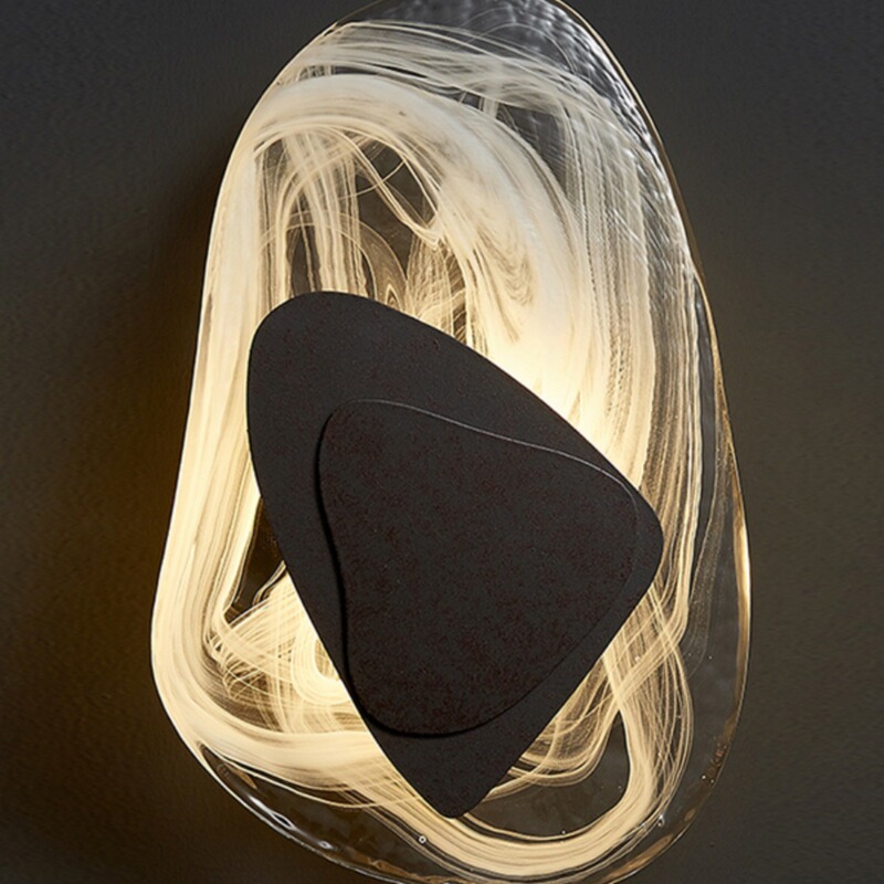 Postmodern Creative Marble Glass Wall Lamp Nordic Living Room Tv Background Wall Bedroom Lamp Nordic Glass Wall Lamp