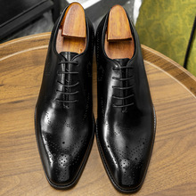 【gao~品质】欧版皮鞋新款男士正装商务头层牛皮男鞋单鞋一件代发