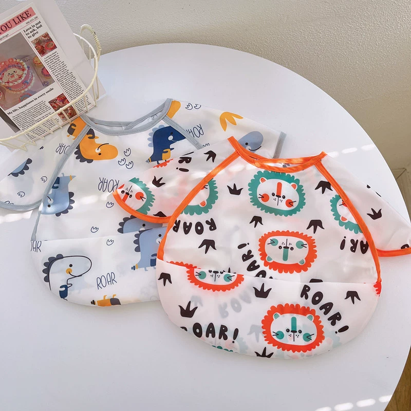 Детский комбинезон для маленьких мальчиков и девочек, детский сад, непромокаемый нагрудник с защитой от грязи, защитная одежда для дополнительного питания, противоизносный фартук