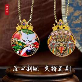 神佛缘文艺复古民族风铜质电镀唐卡壳嘎乌盒佛牌吊坠2026春季新款