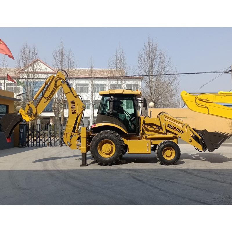 墨菲现货多功能小型两头忙挖掘机 轮胎式前装后挖装载机械两头忙