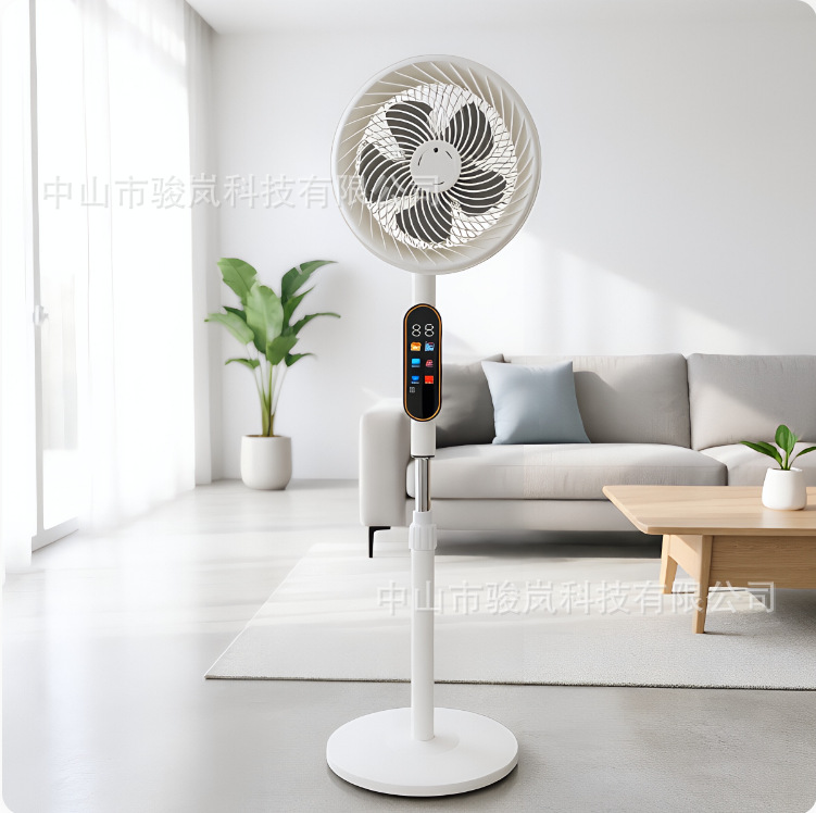 Ventilador de circulación de aire transfronterizo, nuevo ventilador eléctrico para uso doméstico, ventilador de pie, ventilador de turbina vertical silencioso para dormitorio.