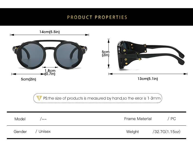 Streetwear Geometric Pc Round Frame Full Frame Men's Sunglasses display picture 2