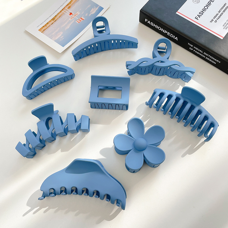 Cabeza pequeño tamaño clip de pelo temperamento tiburón clip tocado Klein Blue Ball Head clip hembra Otoño e Invierno accesorios para el cabello