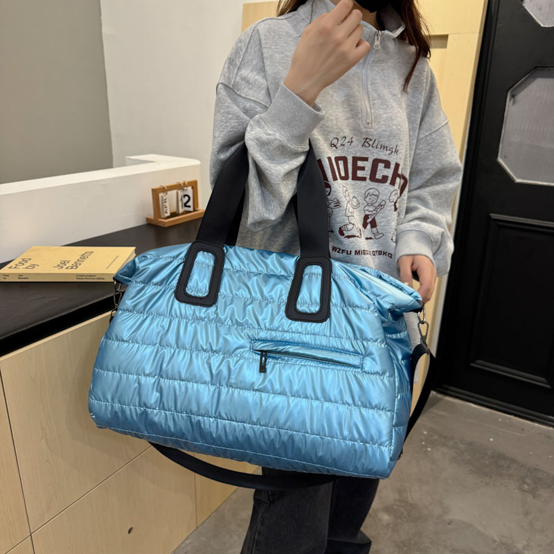 2024 otoño y invierno nuevo algodón bolsa de equipaje bolsa de viaje bolsa de entrenamiento de alta capacidad anti-spersión bolsa deportiva para hombres bolsa de yoga para mujeres