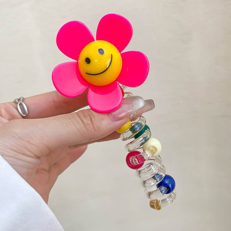 Primavera línea telefónica anillo de cabello cuerda cabeza nuevo artefacto de cabello trenzado colorido lindas estrellas burbujas trenzas adornamientos para el cabello de niños