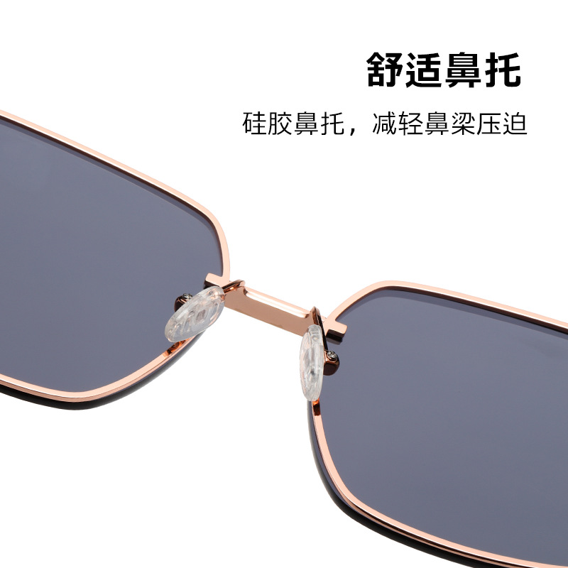 Nueva protección solar gafas de sol de las mujeres js8566 moda calle tiro metal nylon gafas de sol conducción gafas de sol