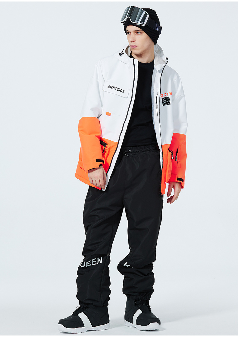 Men's Clothing Ski suit set for men and women couples warm and thick ski suit set single board double board ski suit_viptrois.com