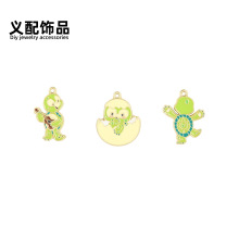 卡通可爱小乌龟双面DIY饰品配件挂件头饰耳环钥匙扣手工制作材料