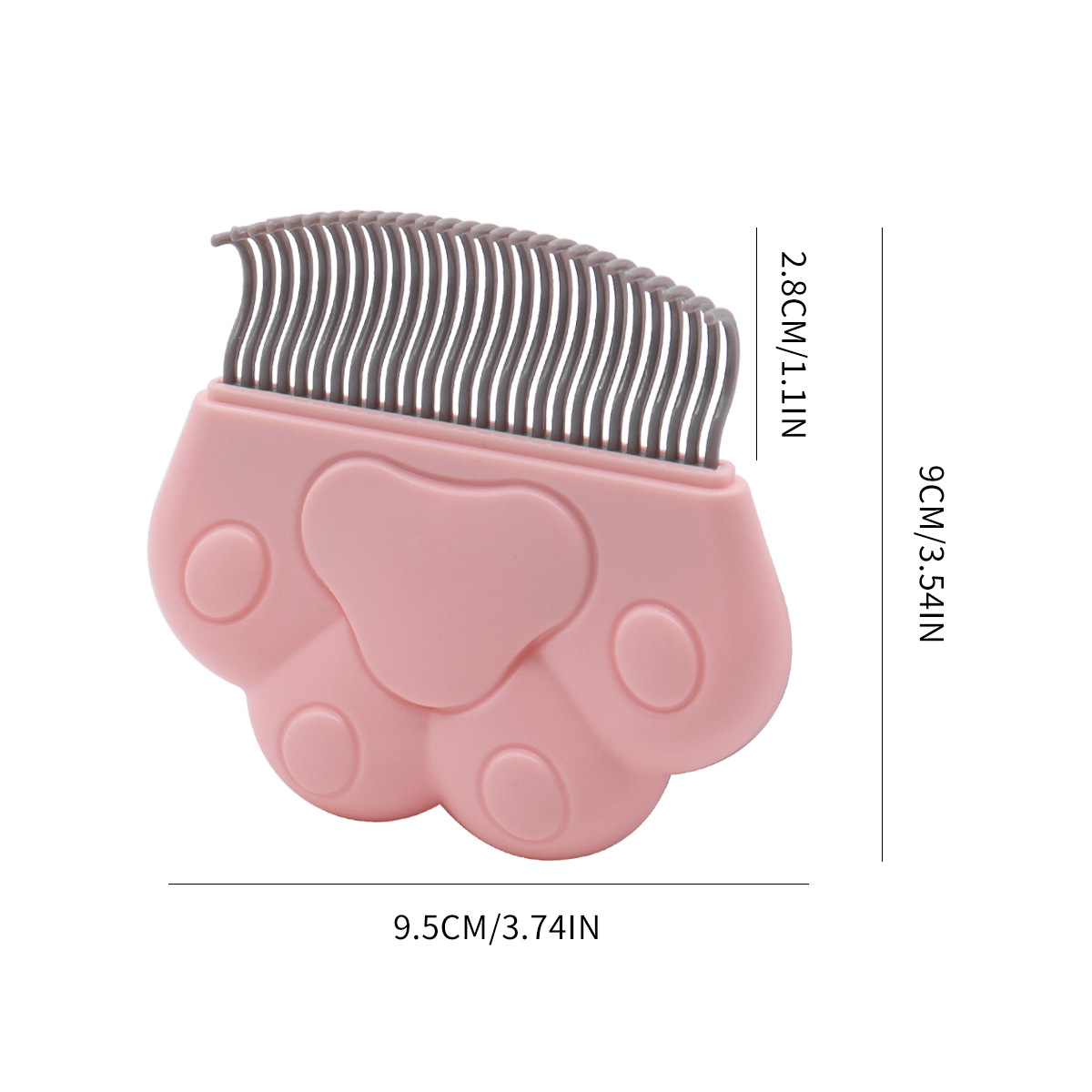 Peine de gato, suministros para mascotas, peine, peine de pelo de perro, artefacto de eliminación de pelo, masaje, nudo abierto, peine para mascotas, peine, peine para pelo flotante