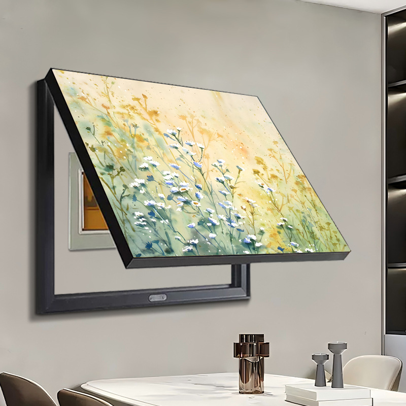 电表箱装饰画免打孔遮挡多媒体盒配电箱总开关电闸弱电箱客厅挂画