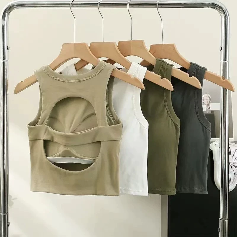 Горячая девушка ветер спортивный подтяжка маленькая жилет женская одежда летом