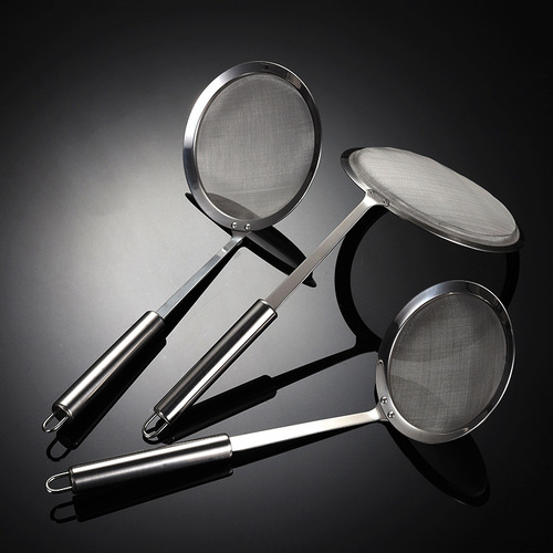 Aion 201 stainless steel handle oil filter colander hot pot soup oil foam oil separator gadget 304 mesh multi-specification