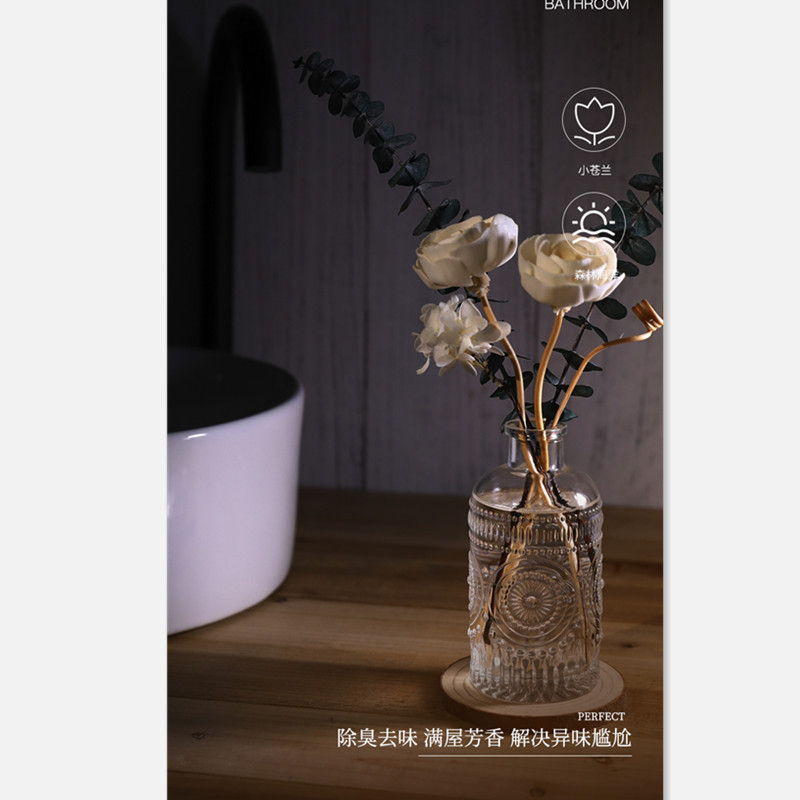 Ins香薫置物フランス式レリーフ太陽紋無火精油持続アロマ寝室トイレ消臭