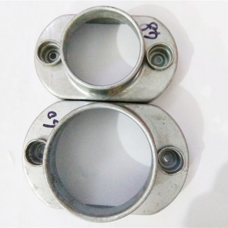 现货冲压固定坐方管底板 固定底板 护栏配件 阳台配件底座扣盖