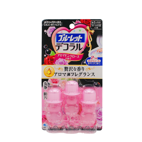 Japan's Kobayashi Toilet Blossom Gel 3 pack 22.5g fresh scented toilet cleaner small flower toilet cleaner