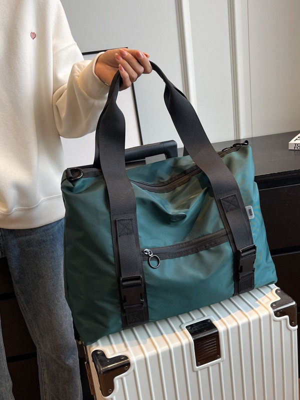 Bolsa de viaje corto, bolsa de equipaje ligera de gran capacidad, bolsa de fitness, bolsa de viaje casual de moda para hombres.