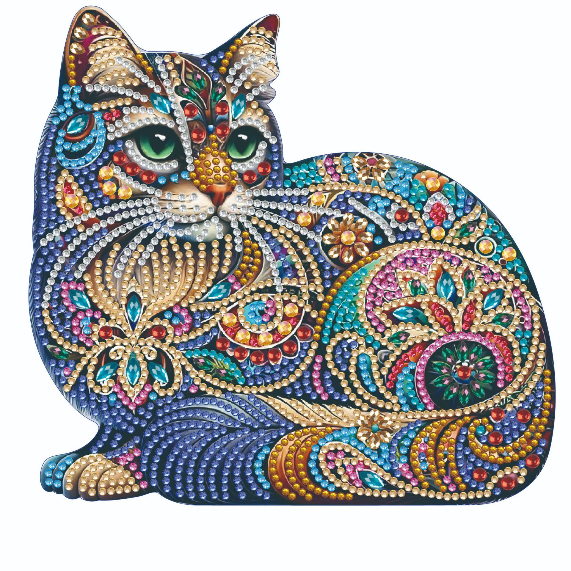 Diamante de bricolaje hecho a mano transfronterizo dibujo punto diamante 5D placa de yeso tridimensional adorno de juguete dinosaurio dibujos animados pintura infantil