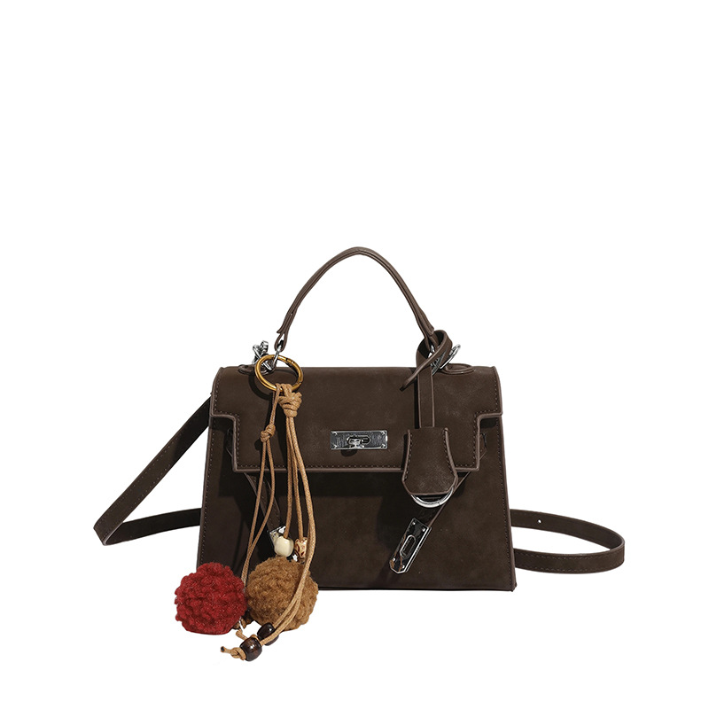 Bolso de mujer 2025 nuevo cross-border de seda retro mochila de textura alta extranjera Kelly bolso de mano pequeño