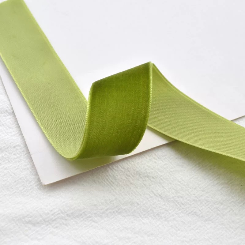 Gran bandeja de un solo lado de cinta de terciopelo cinta de terciopelo para el cabello arco DIY flores regalos accesorios de ropa