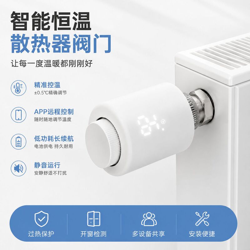 New upgraded graffiti zigbee smart thermostatic valve radiator controller mobile phone APP control smart thermostat New upgraded graffiti zigbee smart thermostatic valve radiator controller mobile phone APP control smart thermostat