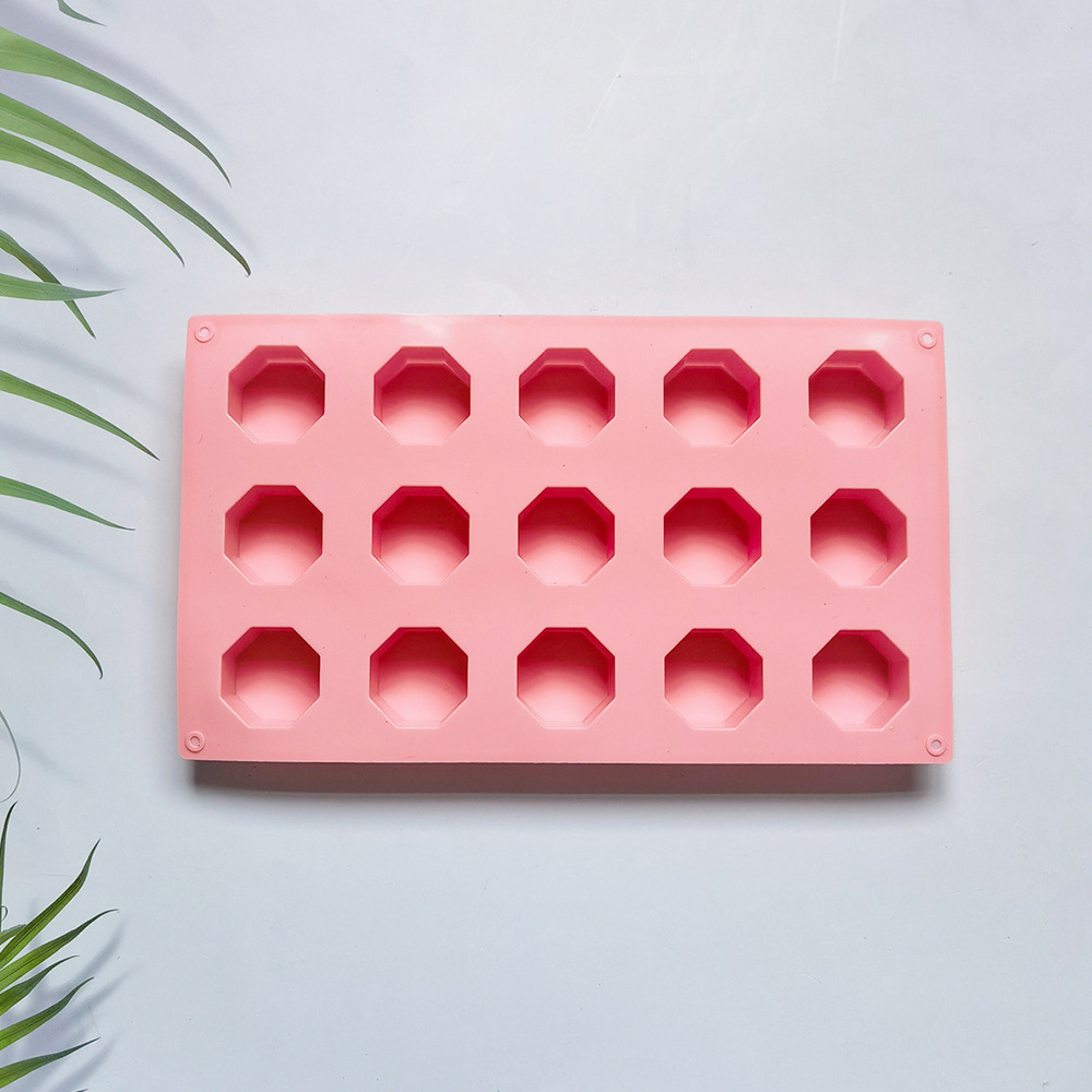 15 litros 8 lados columnar 72 molde de silicona pastel helado pudín molde de postre jabón utensilios