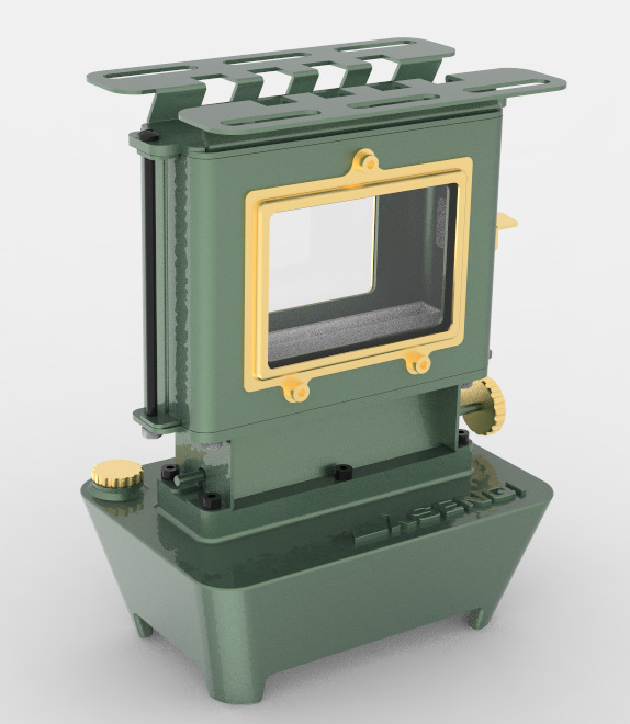 レトロファイヤービュー炉 525 ミリリットル燃料タンクガラスランプ灯油ストーブミニお茶ポータブルデスクトップキャンプ暖房炉