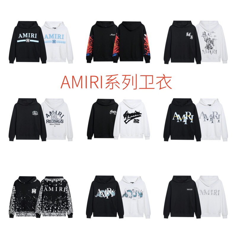 Cross-border Foreign Trade New AMIRI Sweatshirt Crack Letter Splash Ink Flow Paint Graffiti Embroidered Hoodie Printing suit T Cross-border Foreign Trade New AMIRI Sweatshirt Crack Letter Splash Ink Flow Paint Graffiti Embroidered Hoodie Printing suit T