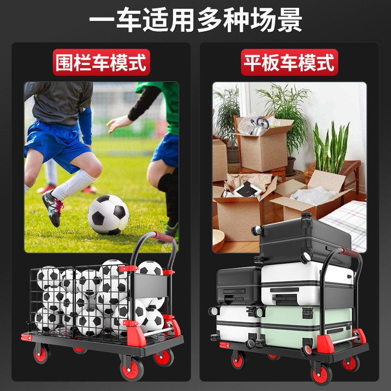 STALL supermercado recogiendo basura trolley tirando valla trolley carro plano plegable