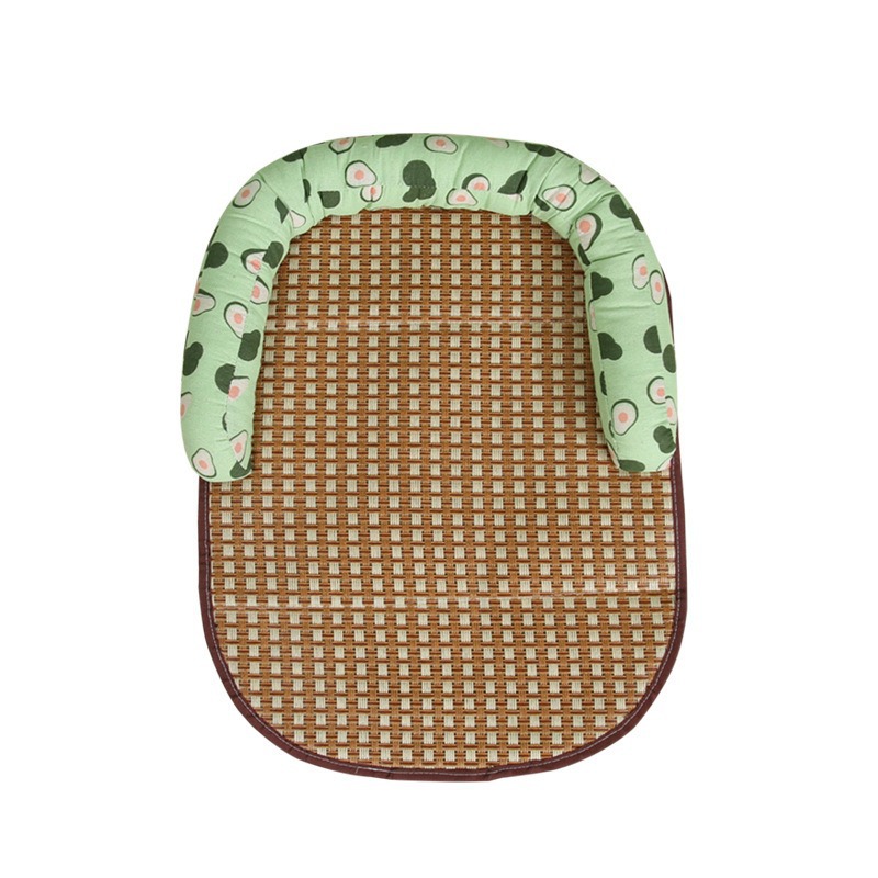 Cazada para perros, tapete para gatos, tapete para mascotas de ratán semicerrado en verano, tapete de hielo, tapete para perros grande, suministros generales para mascotas para todas las estaciones