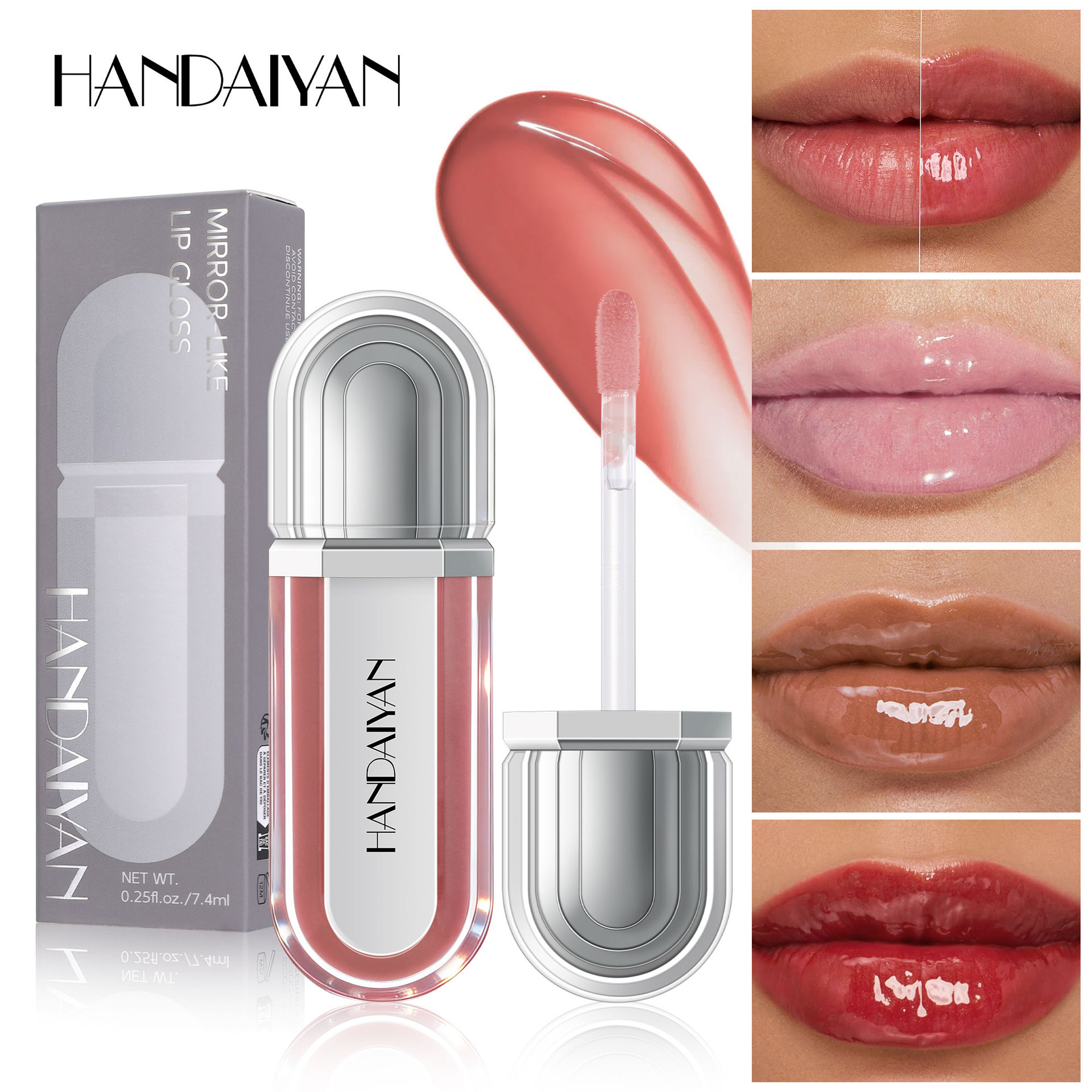 Exclusivo para la venta transfronteriza de espejo HANDAIYAN, esmalte labial, esmalte labial