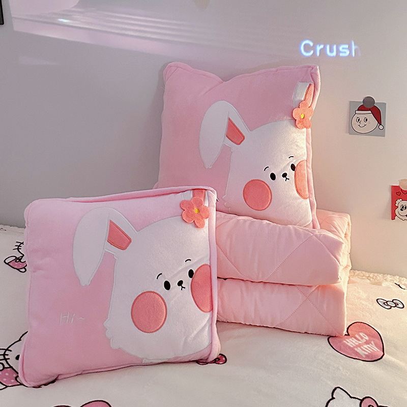 Cantiosa manta plegable 2 - en - 1 almohada colchón de doble propósito almohada de siesta gruesa por aire acondicionado almohada de coche interior