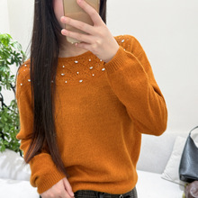 2025秋冬新款女装显瘦长袖女上衣针织衫女毛衣女83555