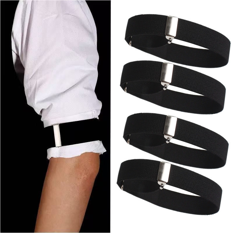 COS shirt arm strap, sleeve cuff, shirt sleeve ring, bartender arm ring, sleeve band, men's and women's sleeve tie, suit cufflinks