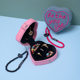 Love Vintage Jewelry Box Denim Embroidery Mini Portable Travel Ring Jewelry Storage Box