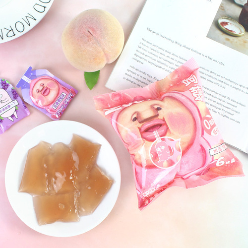Squeeze Peach Jelly, Konjac Jelly, Low Fat, Low Calorie, Meal Replacement Jelly, Internet Star Children's Snack