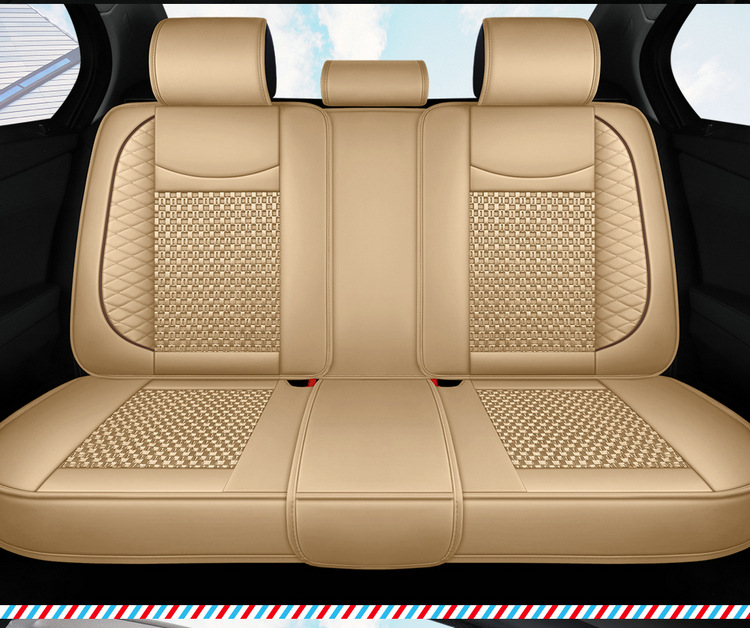 Car Seat Cushion, Universal for All Seasons, Fully Enclosed Special Seat Cover, New Summer Ice Silk Seat Cover, Cartoon Goddess Seat Cushion Cover